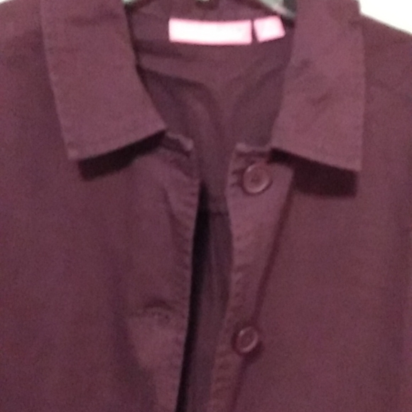 CLEARANCE WW Purple Jean Jacket 14/16W NWOT - Picture 7 of 10